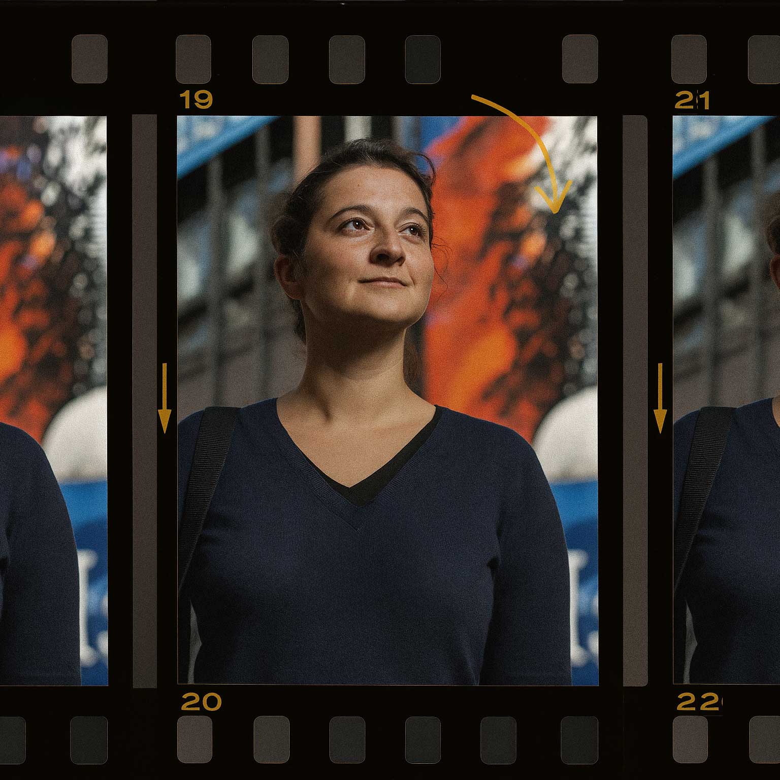 Businesswoman against white background with arms folded
